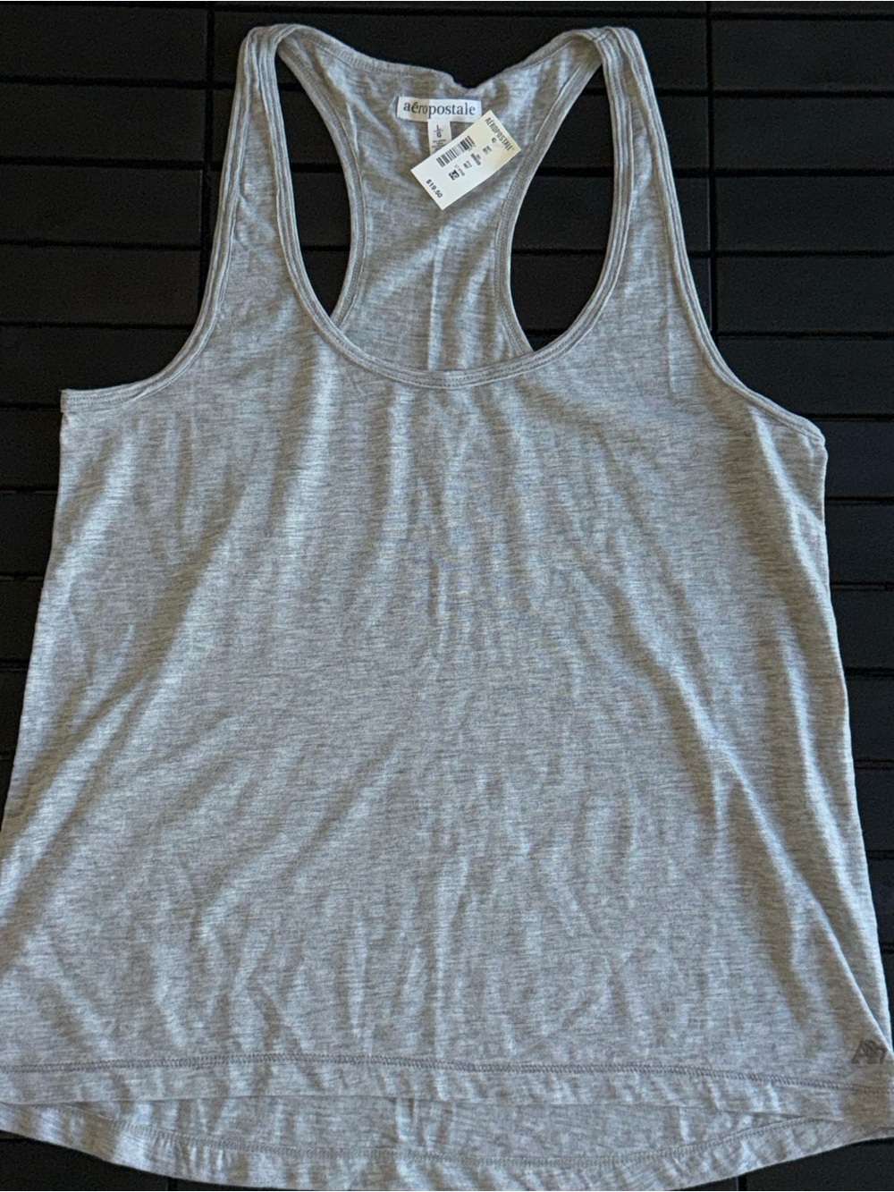 Aeropostale Gray Racerback Tank Top Women’s Large NWT